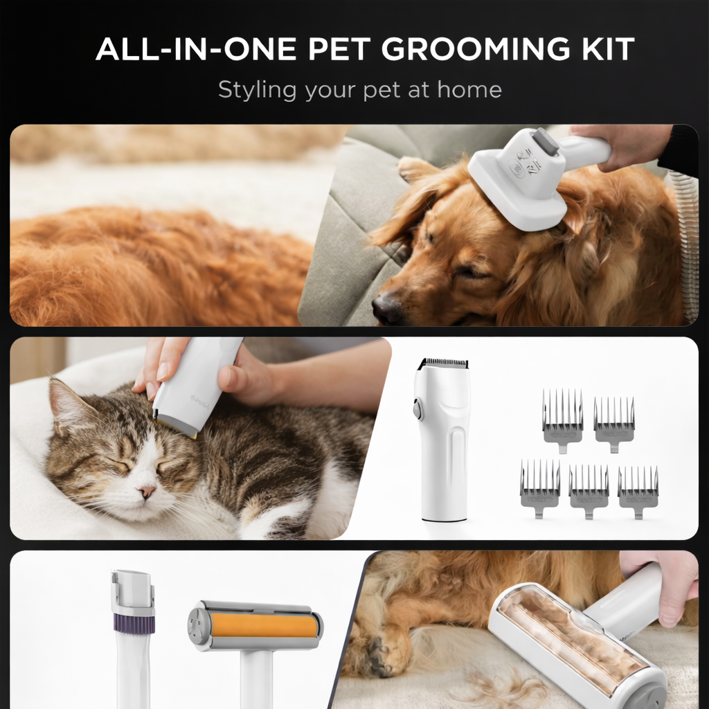 The ZeroShed Pro: All-In-One Silent Pet Vacuum & Home Styling Station